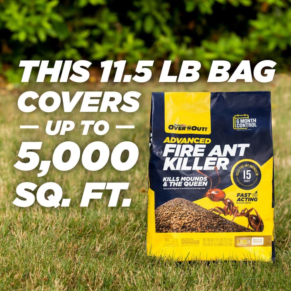 11.5 lb. 5,000 sq. ft. Fire Ant Killer Lawn Granules Broadcast Treatment - Hercitys