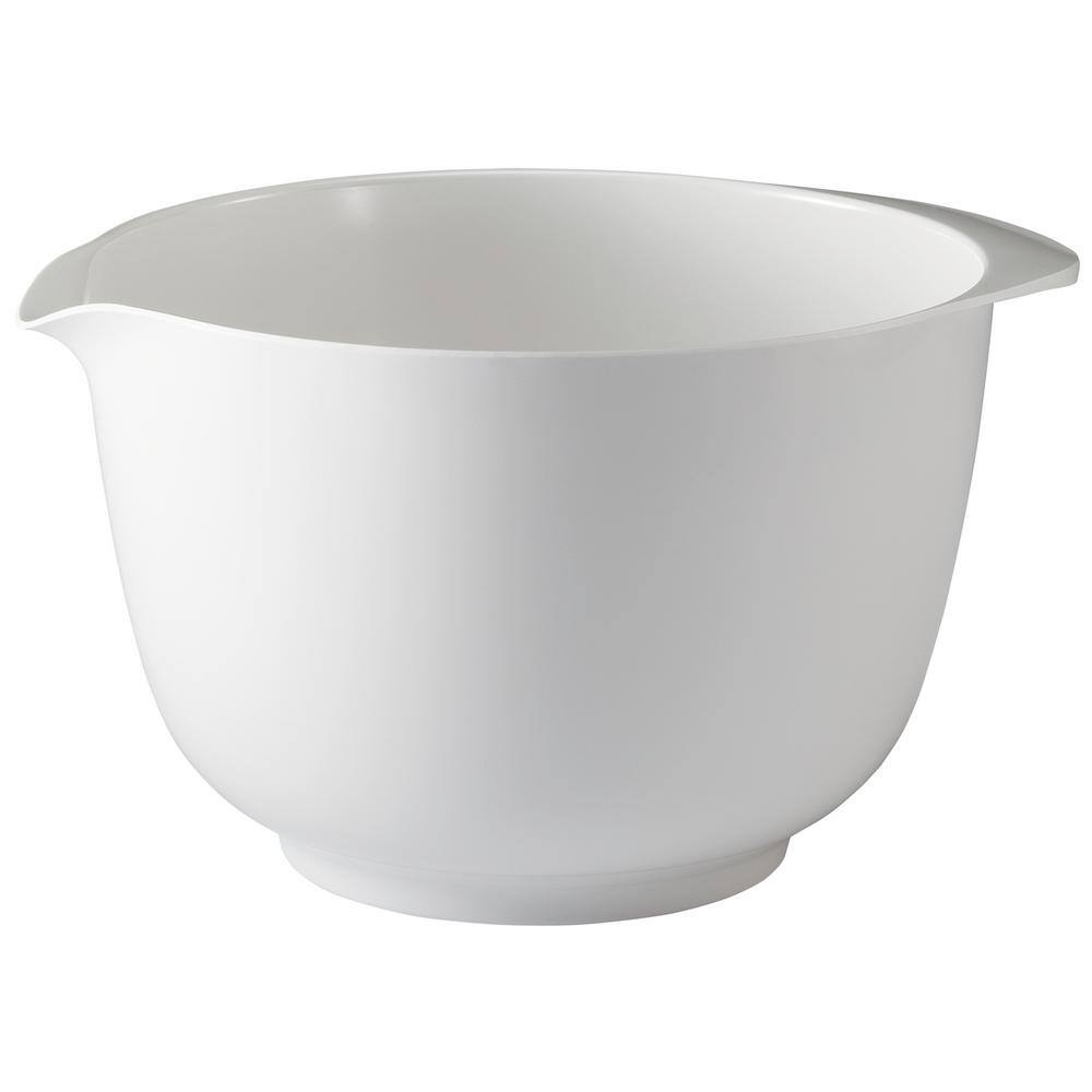 2, 3 and 4 l Melamine Mixing Bowl Set in White (Set of 3) - Hercitys