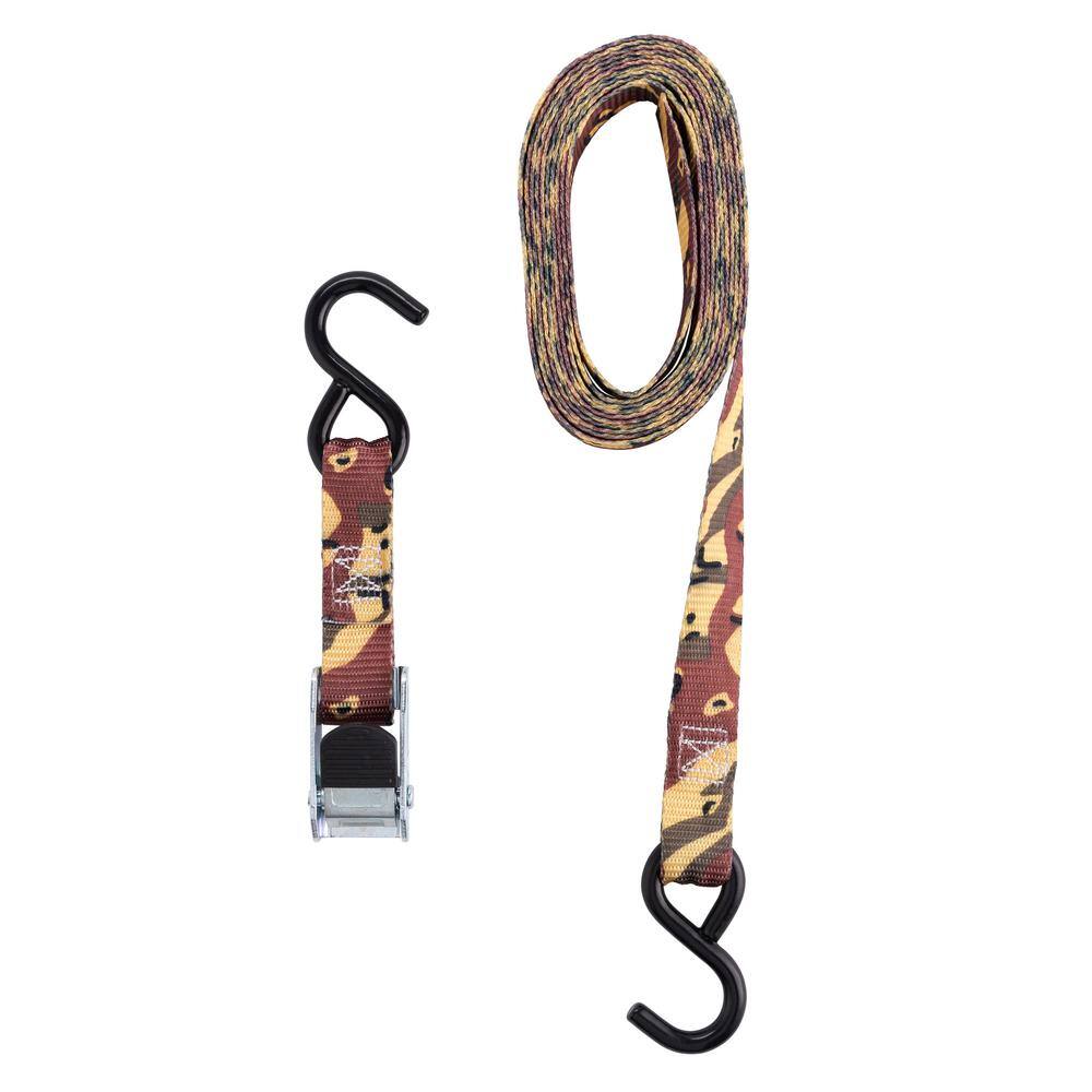 12ft. x 1in. 500lbs. Cam Buckle Tie Down Strap (4 Pack) - Hercitys