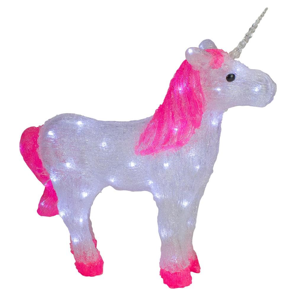 23 in. Lighted Commercial Grade Acrylic Unicorn Christmas Display Decoration - Hercitys