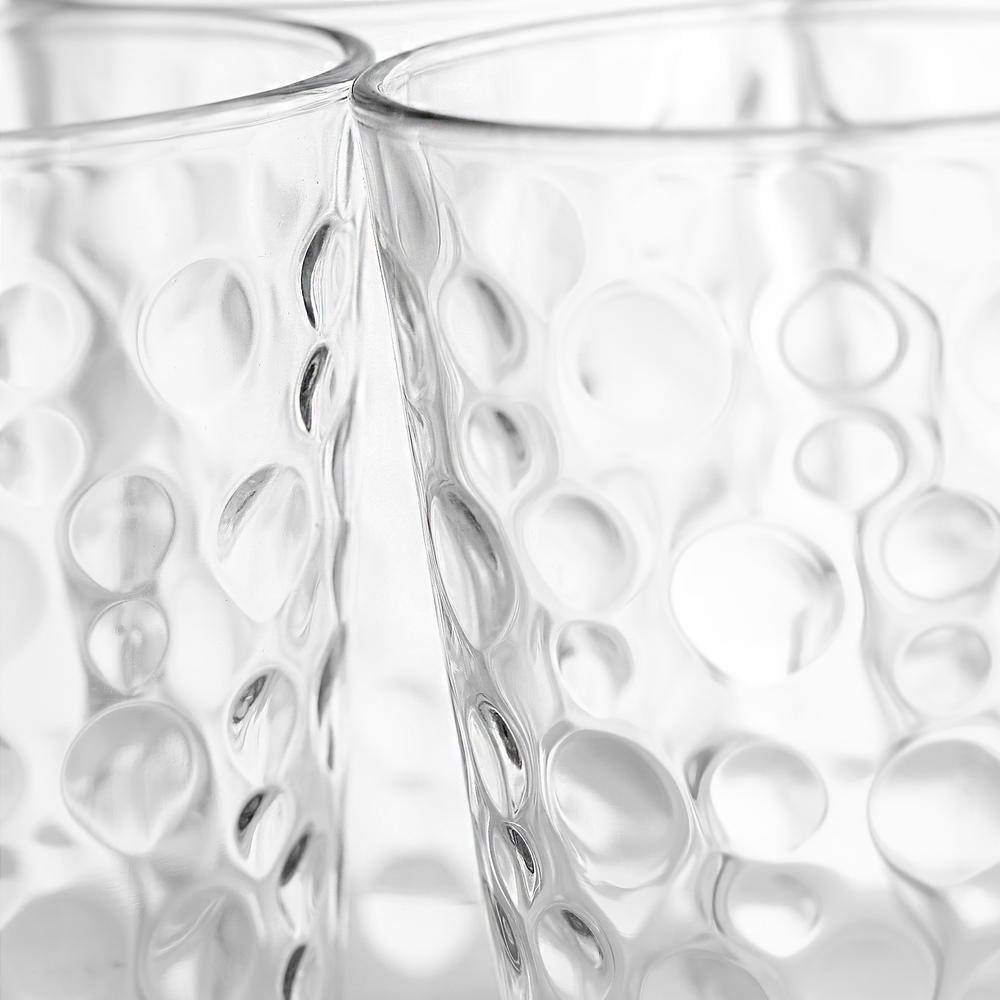 4-Piece 13.5 oz. Bubble Glass Tumbler Set - Hercitys