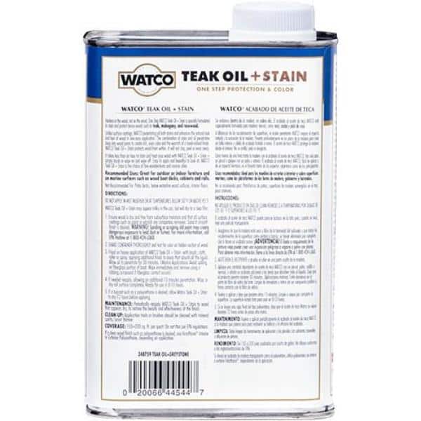 1 Quart Teak Oil in Greystone - Hercitys