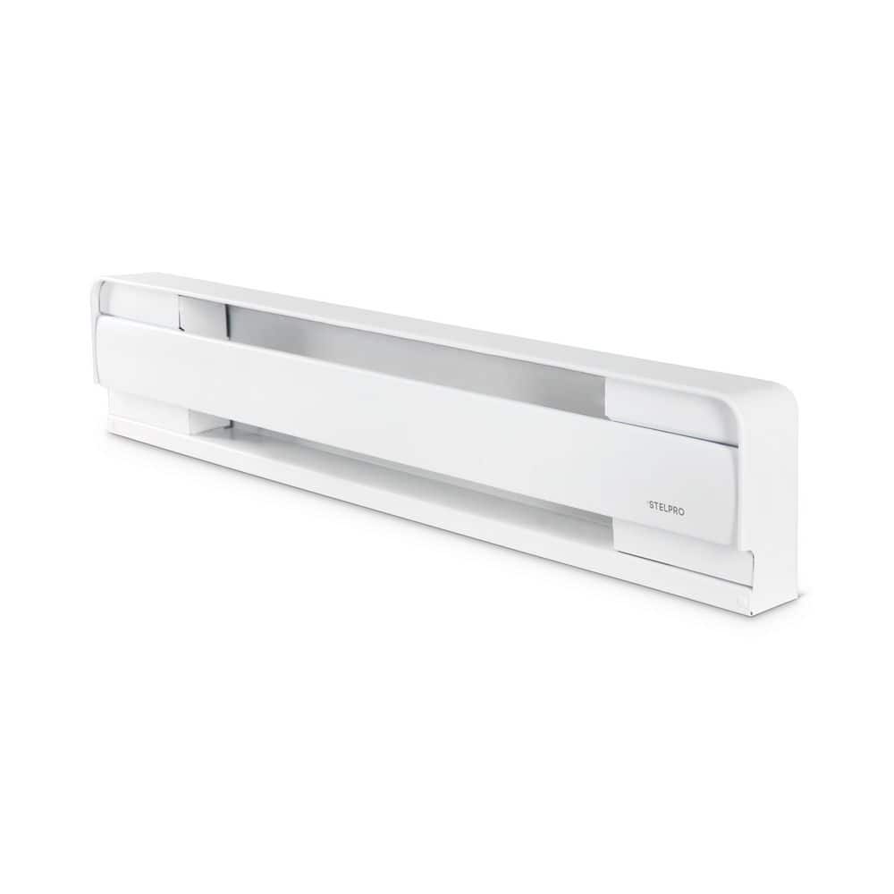 27.875 in. 240/208-Volt 500/375-Watt Electric Baseboard Heater in White - Hercitys