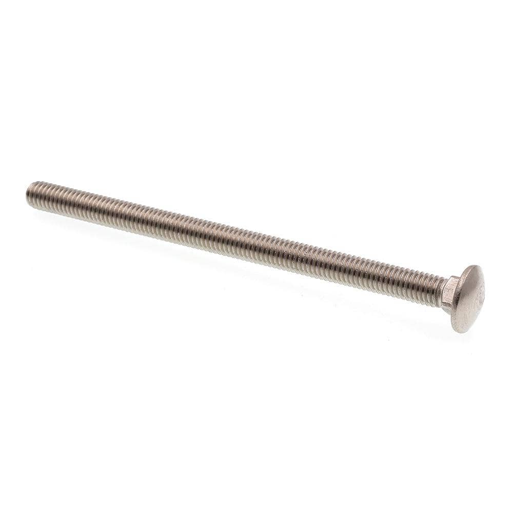 3/8 in.-16 x 6 in. Grade 18-8 Stainless Steel Carriage Bolts (10-Pack) - Hercitys