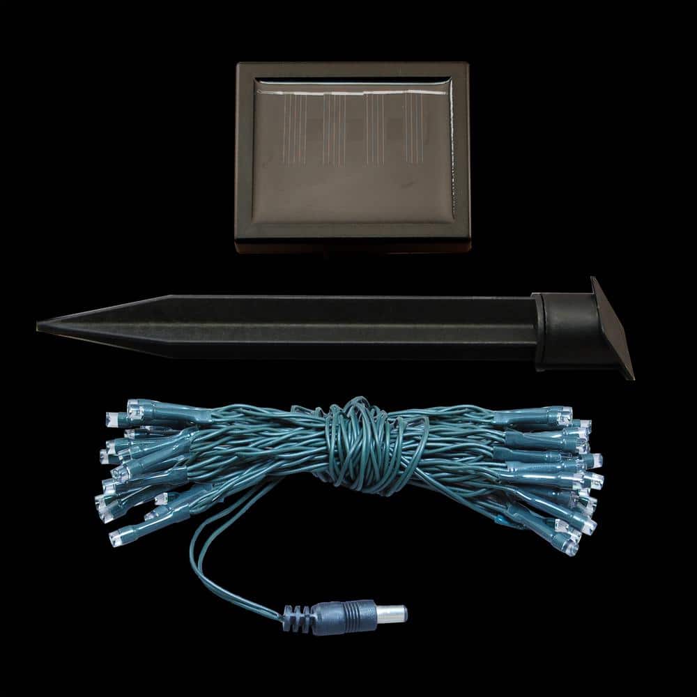 50-Light 13 ft. 8 in. White Lights Solar String Light - Hercitys