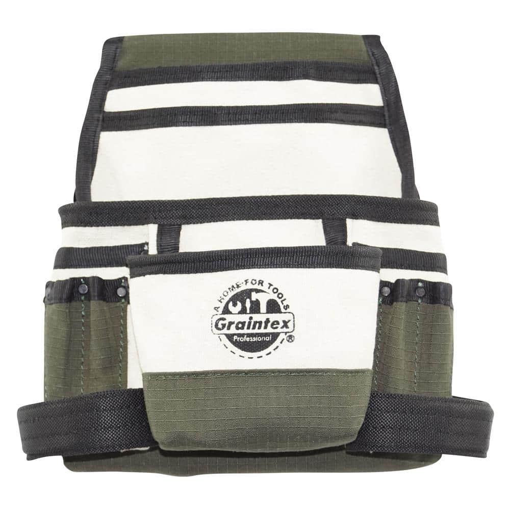 10-Pocket Canvas Nail and Tool Pouch - Hercitys
