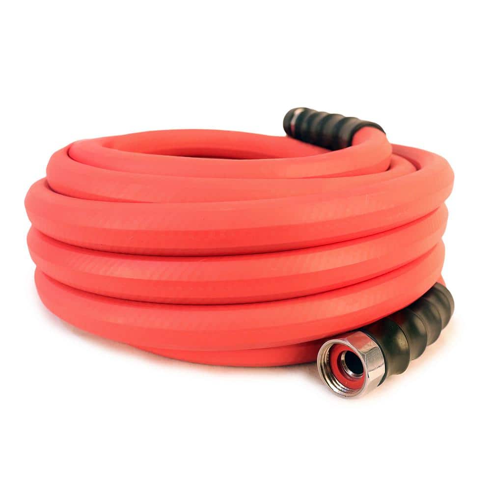 5/8 in. Dia x 50 ft. Red Rubber Commercial Hot Water Garden Hose - Hercitys