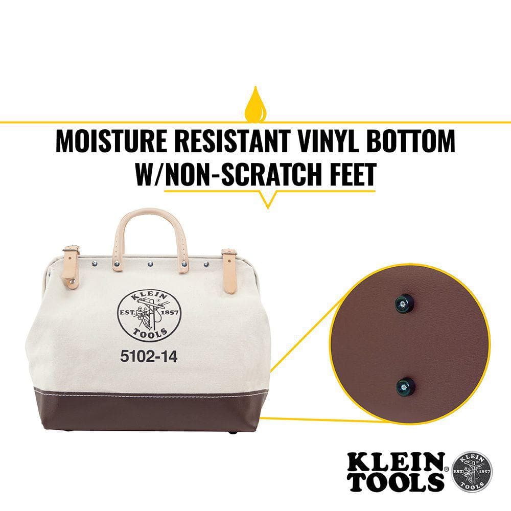 14 in. Canvas Tool Bag - Hercitys