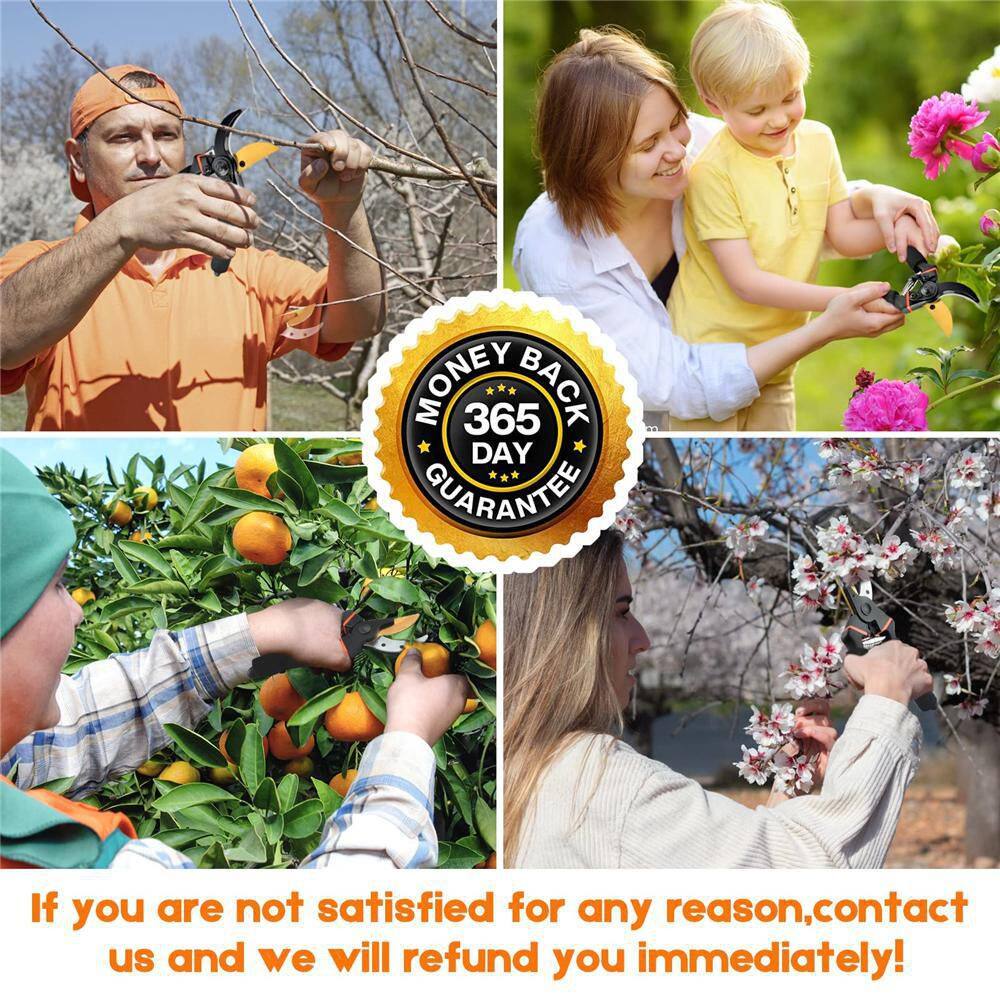 4 in. Stainless Steel Hand Pruner with Japanese Grade Gardening Shears - Hercitys