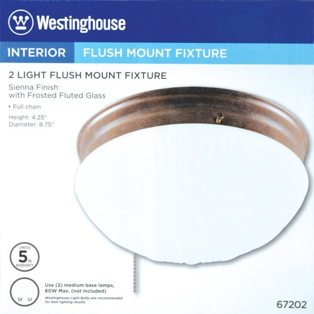 2-Light Sienna Flush Mount - Hercitys