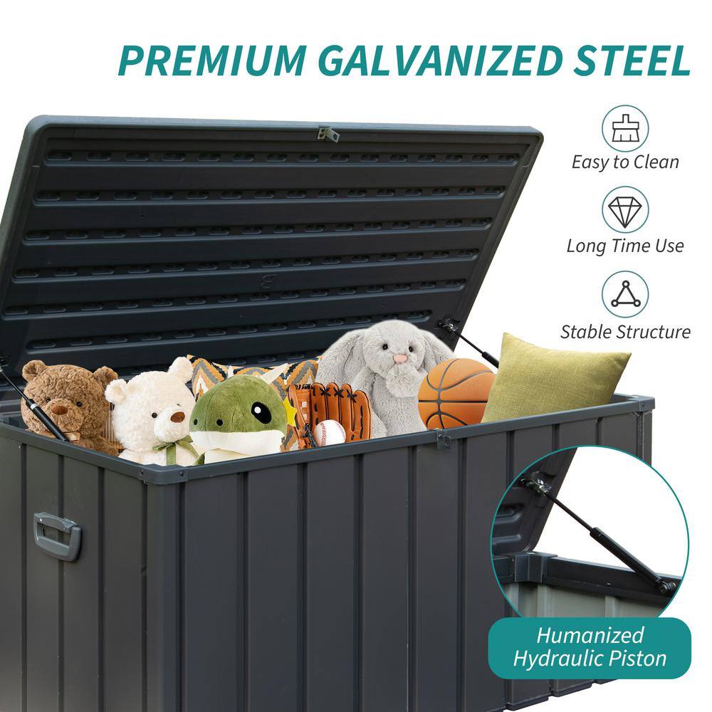 120 Gal. Louvered Deck Box - Hercitys