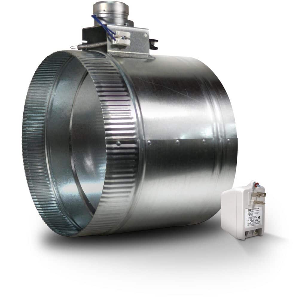 10 in. Motorized Adjustable Damper Closed - Hercitys