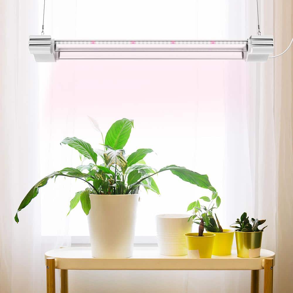 2 ft. LED Grow Light Full Spectrum 5000K Daylight and 660nm Red Linkable Indoor Plant Fixture - Hercitys