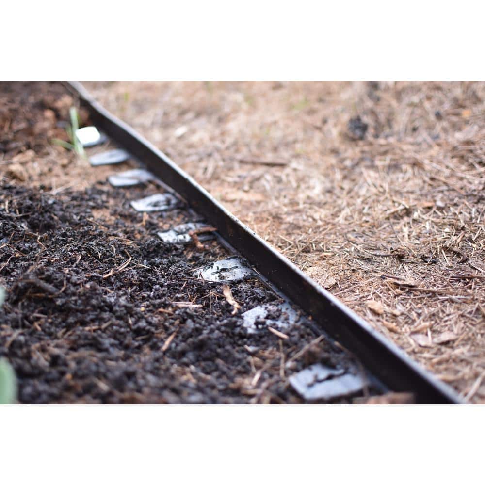 100 ft. Heavy-Duty No-Dig Plastic Landscape Edging - Hercitys