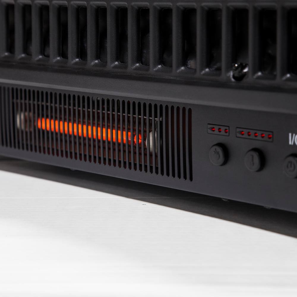 23 in. Electric Fireplace Logs with Removable Fireback and Heater - Hercitys