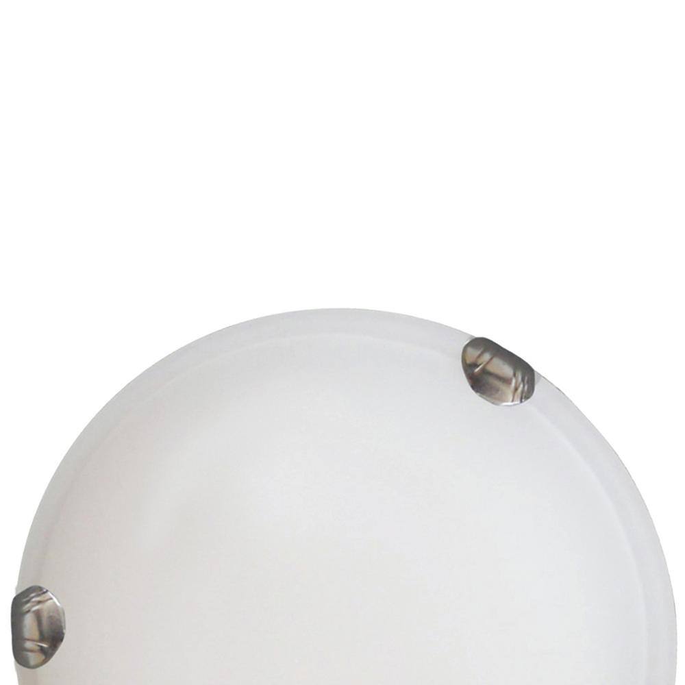 2-Light Satin Steel Flush Mount - Hercitys