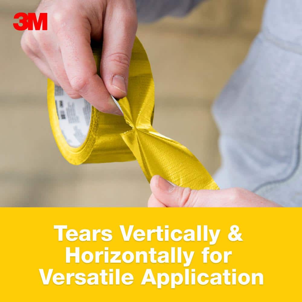 1.88 in. x 20 yds. Yellow Duct Tape (Case of 12) - Hercitys