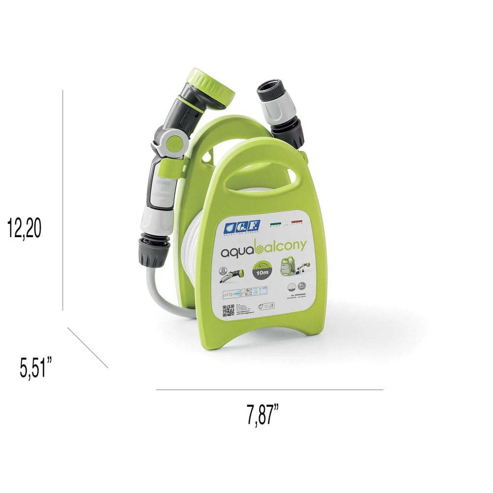 3/8 in. Dia x 33 ft. Hose with Hose Hanger Aqua Balcony - Hercitys