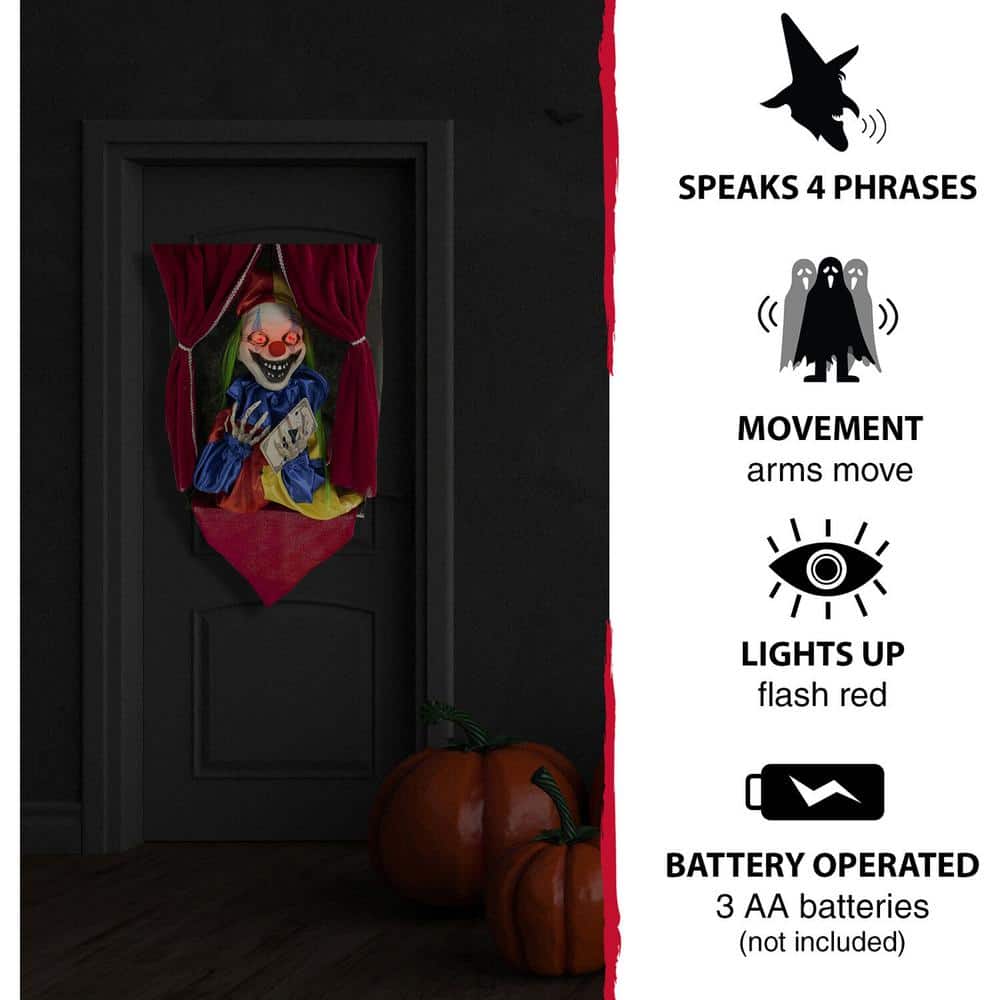 27 in. Touch Activated Animatronic Clown - Hercitys