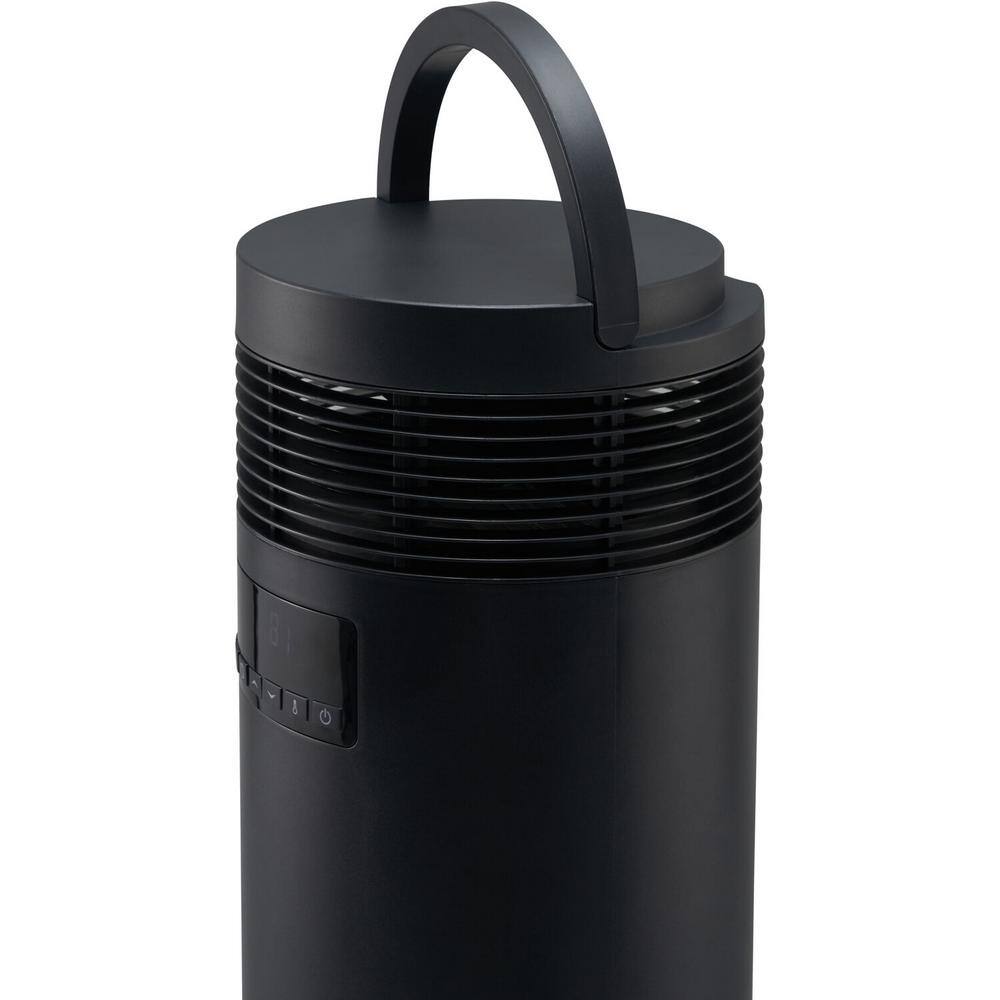 1500-Watt 360° Surround Ceramic Tower Infrared Space Heater with Handle - Hercitys