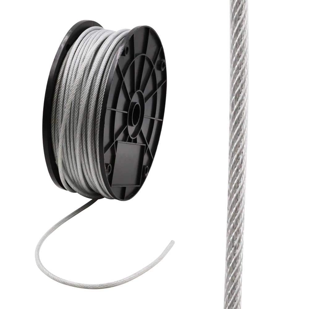 1/8 in. x 250 ft. Galvanized Vinyl Coated Steel Wire Rope - Hercitys