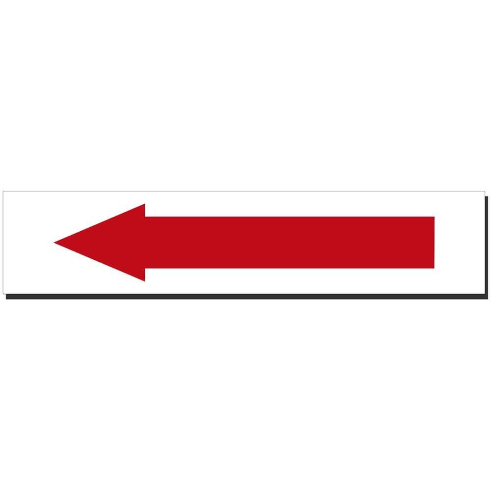 14 in. x 3 in. Arrow Sign Printed on More Durable, Thicker, Longer Lasting Styrene Plastic - Hercitys