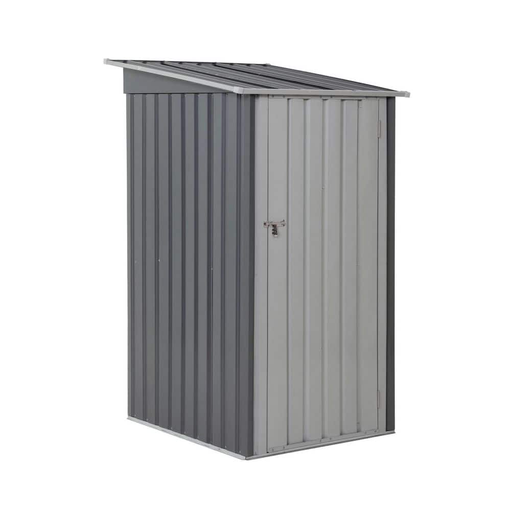 3 x 3 ft. Outdoor Storage Metal Shed, Garden Tool Shed with Single Lockable Door for Patio Lawn Backyard (11.92 sq ft) - Hercitys