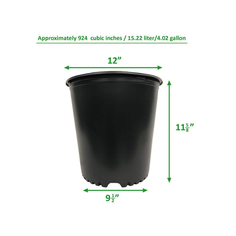 5 Gal. Nursery Trade Pots with Coconut Coir Growing Media (5-Pack) - Hercitys