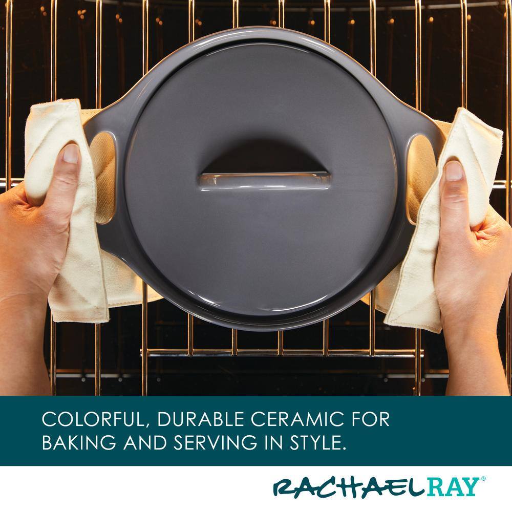 3-Piece Dark Gray Ceramic Bakeware Set - Hercitys