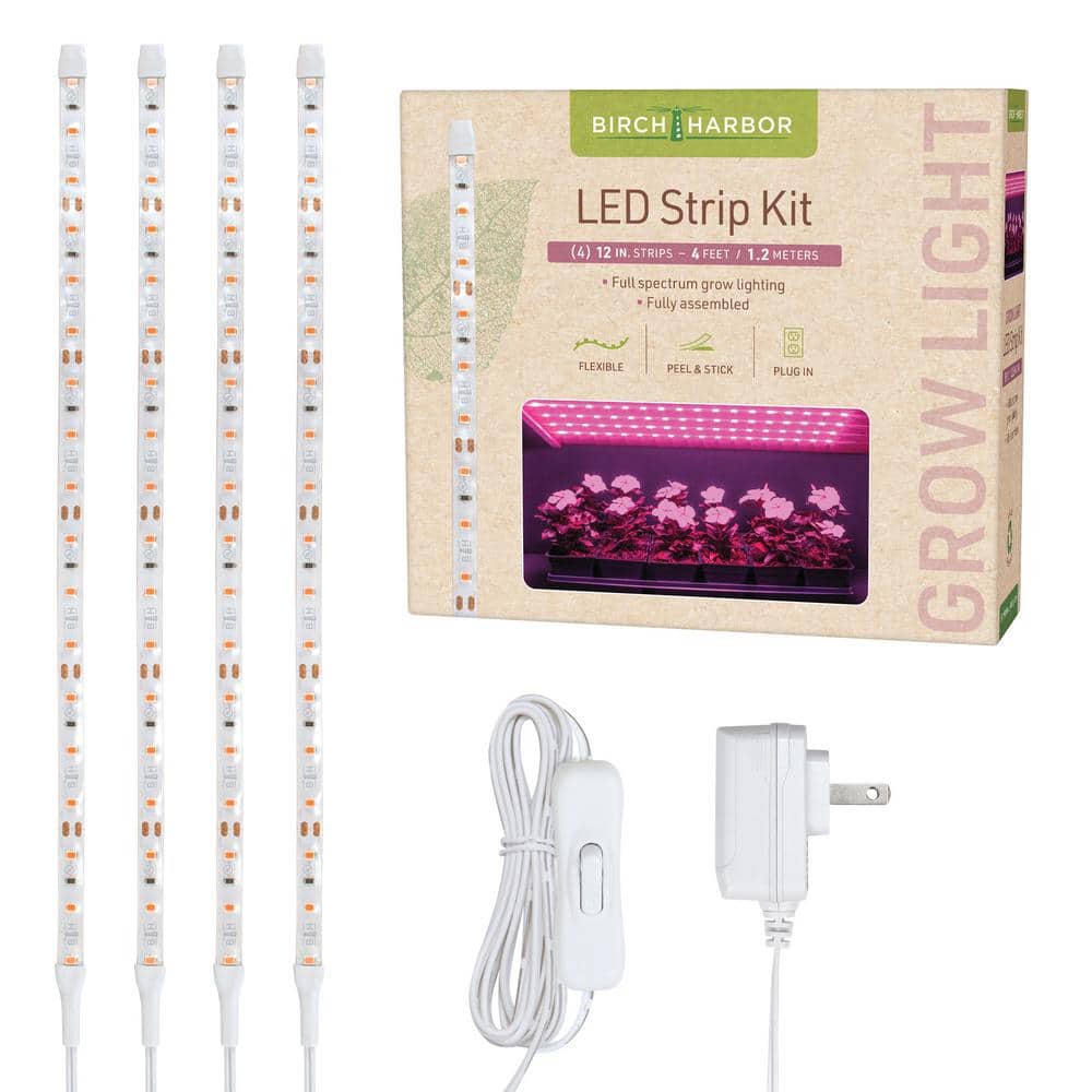 12 in. 10-Watt Strip LED Indoor Grow Lights Kit - Hercitys