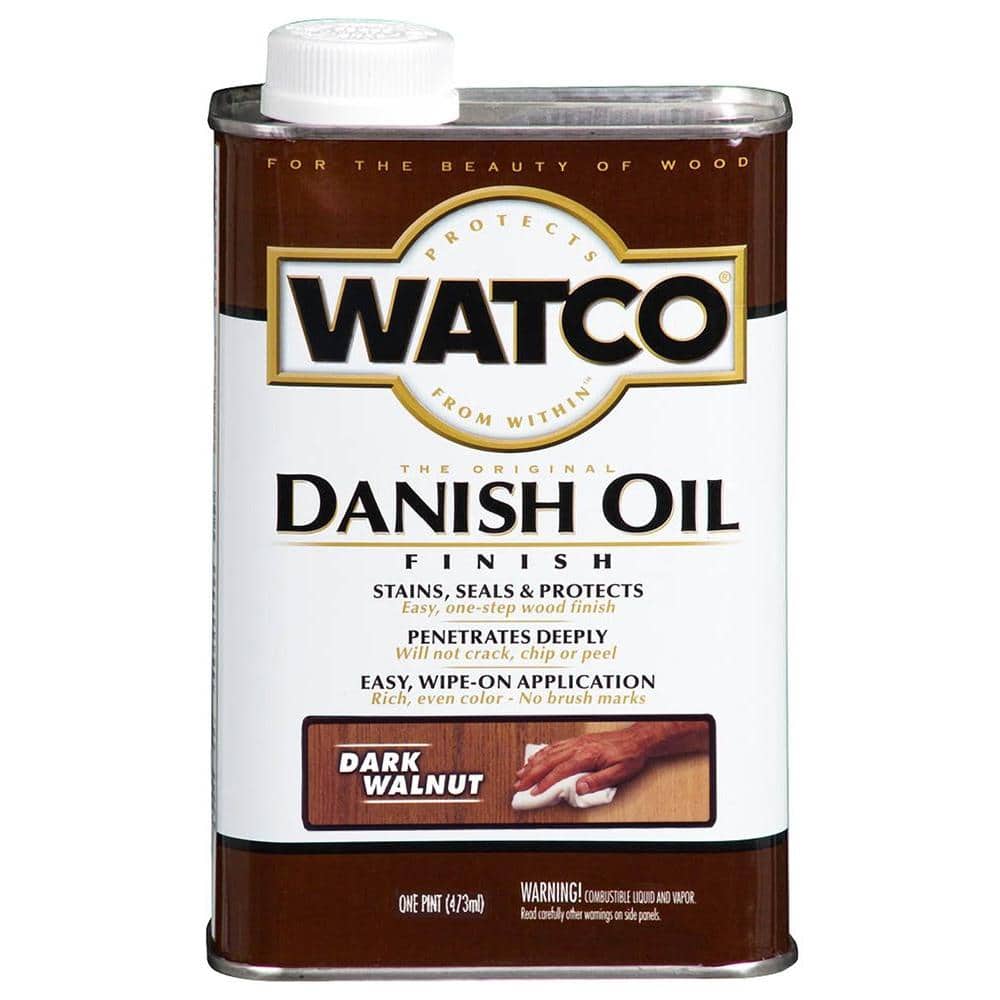 1 Pint Danish Oil in Dark Walnut Wood Sealers Oil/Conditioners (4 Pack) - Hercitys