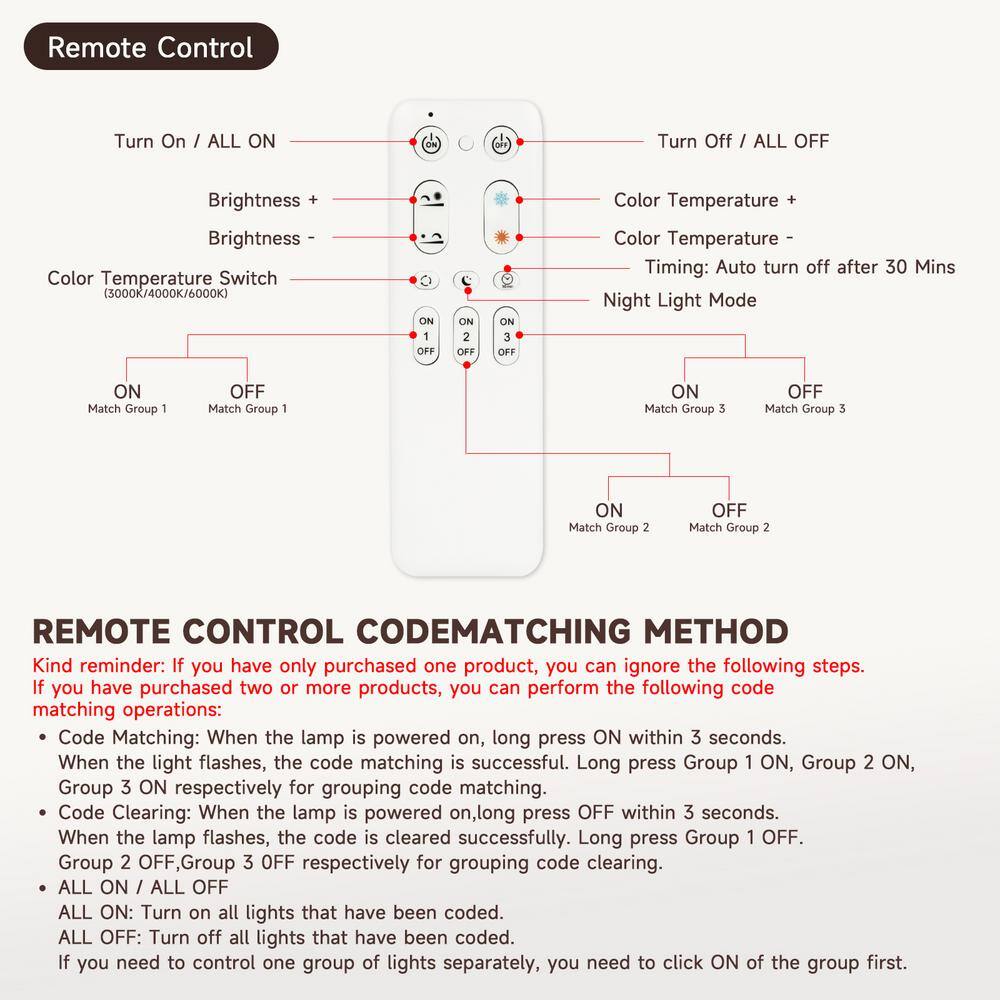 16 in. 25-Watt Farmhouse Rustic Square Wood Dimmable LED Flush Mount Ceiling Light with Acrylic Shatterproof Shade - Hercitys