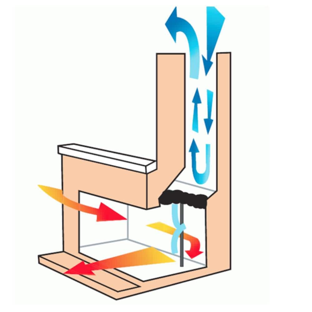 16 in. x 38 in. Rectangular Fireplace Plug - Hercitys
