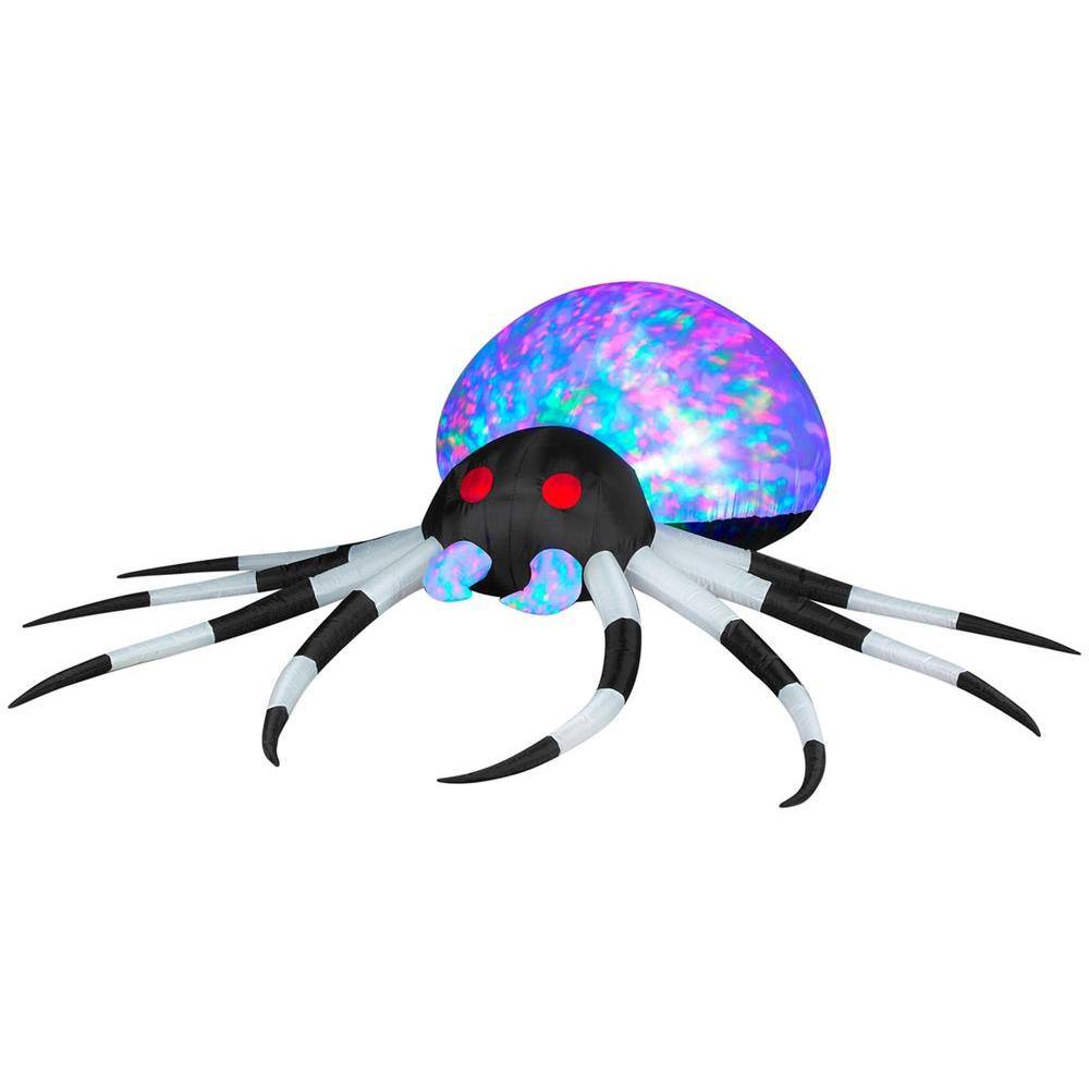 2.6 ft. Inflatable Projection Kaleidoscope Spider - Hercitys