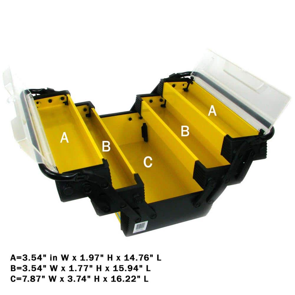 18 in. Deluxe Steel and Plastic Tool Box - Hercitys