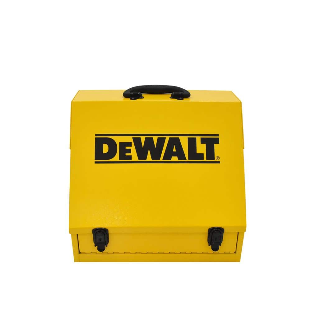 15 in. x 10 in. Yellow Steel Portable Toolbox - Hercitys