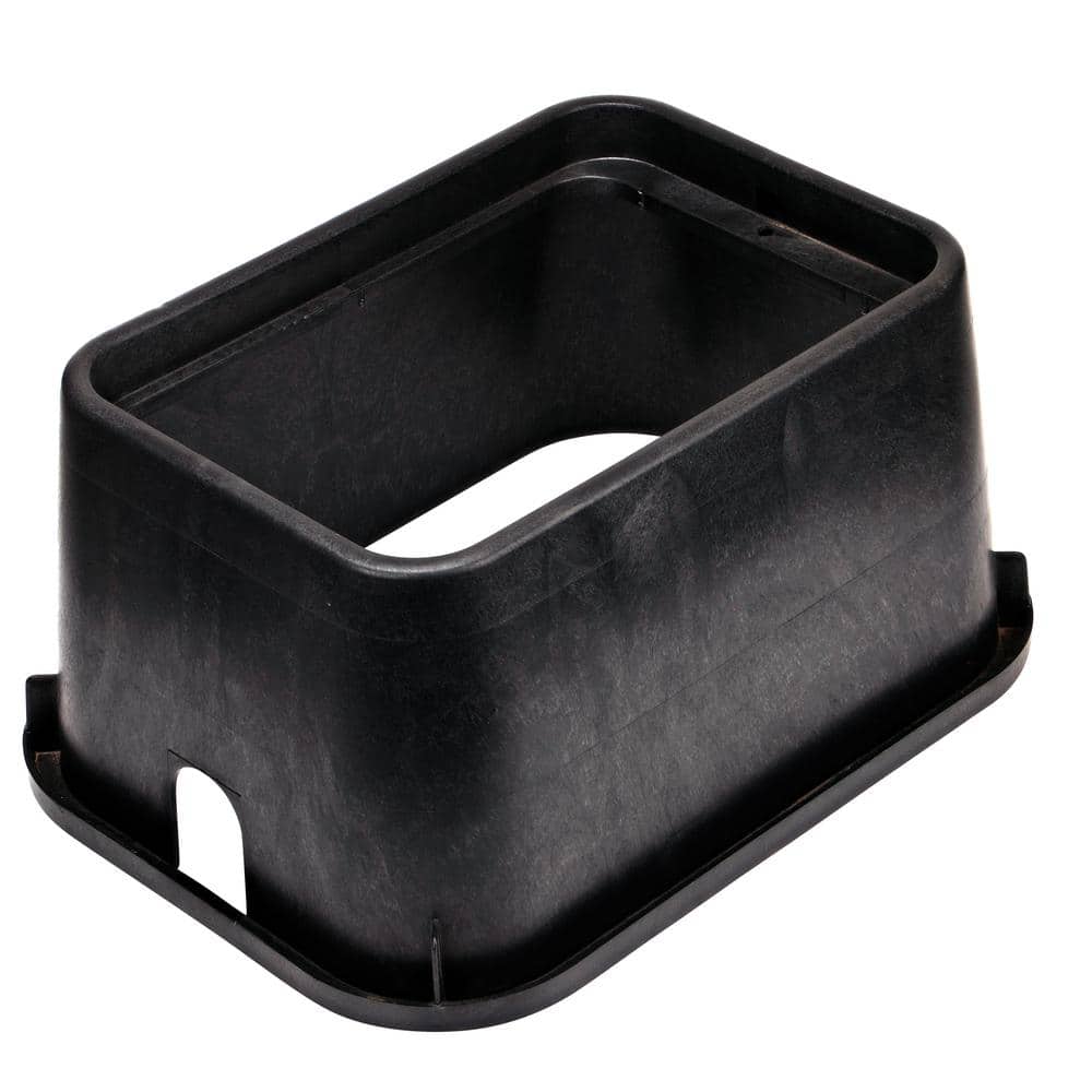 15 in. X 22 in. Rectangular Jumbo Valve Box and Cover, 12 in. Height, Black Box, Green ICV Cover - Hercitys