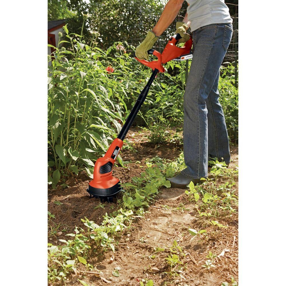 20V MAX 7 in. Lithium-Ion Cordless Garden Cultivator/Tiller with 1.5Ah Battery and Charger Included - Hercitys