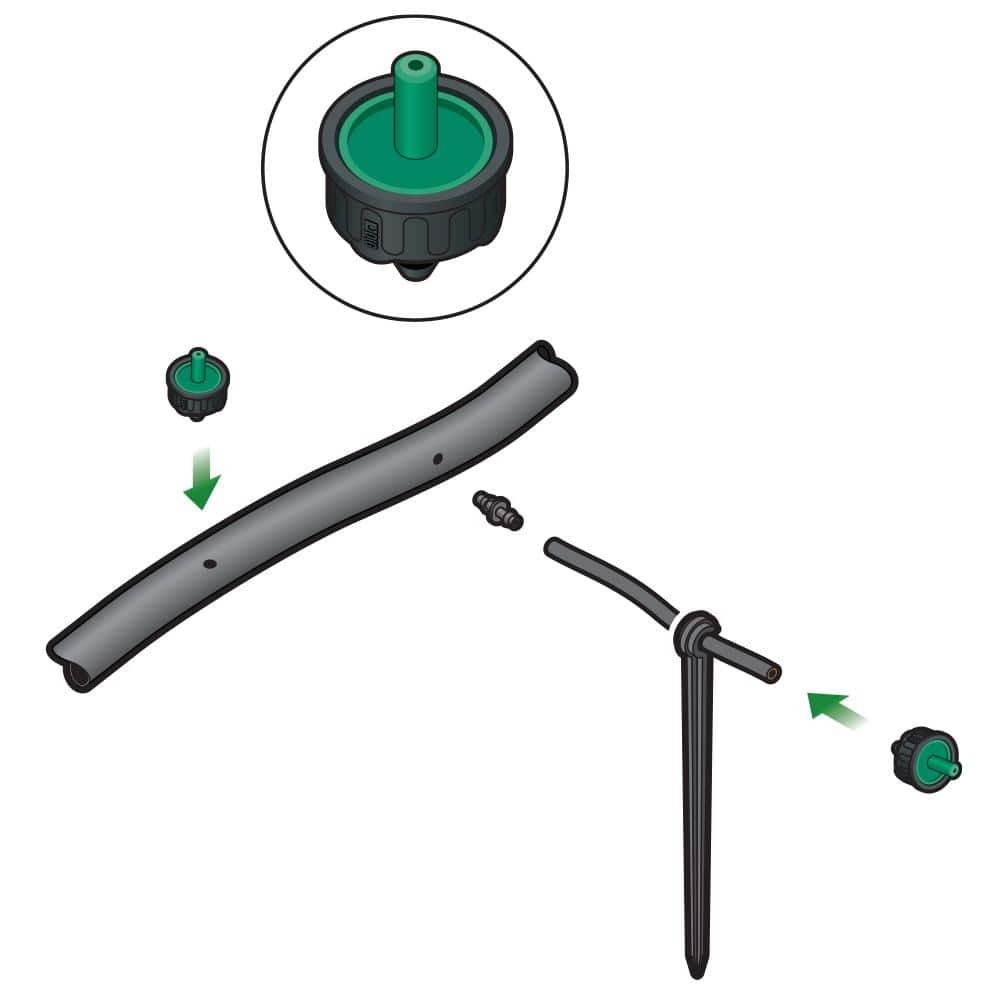 2 GPH Pressure Compensating Dripper (25-Pack) - Hercitys