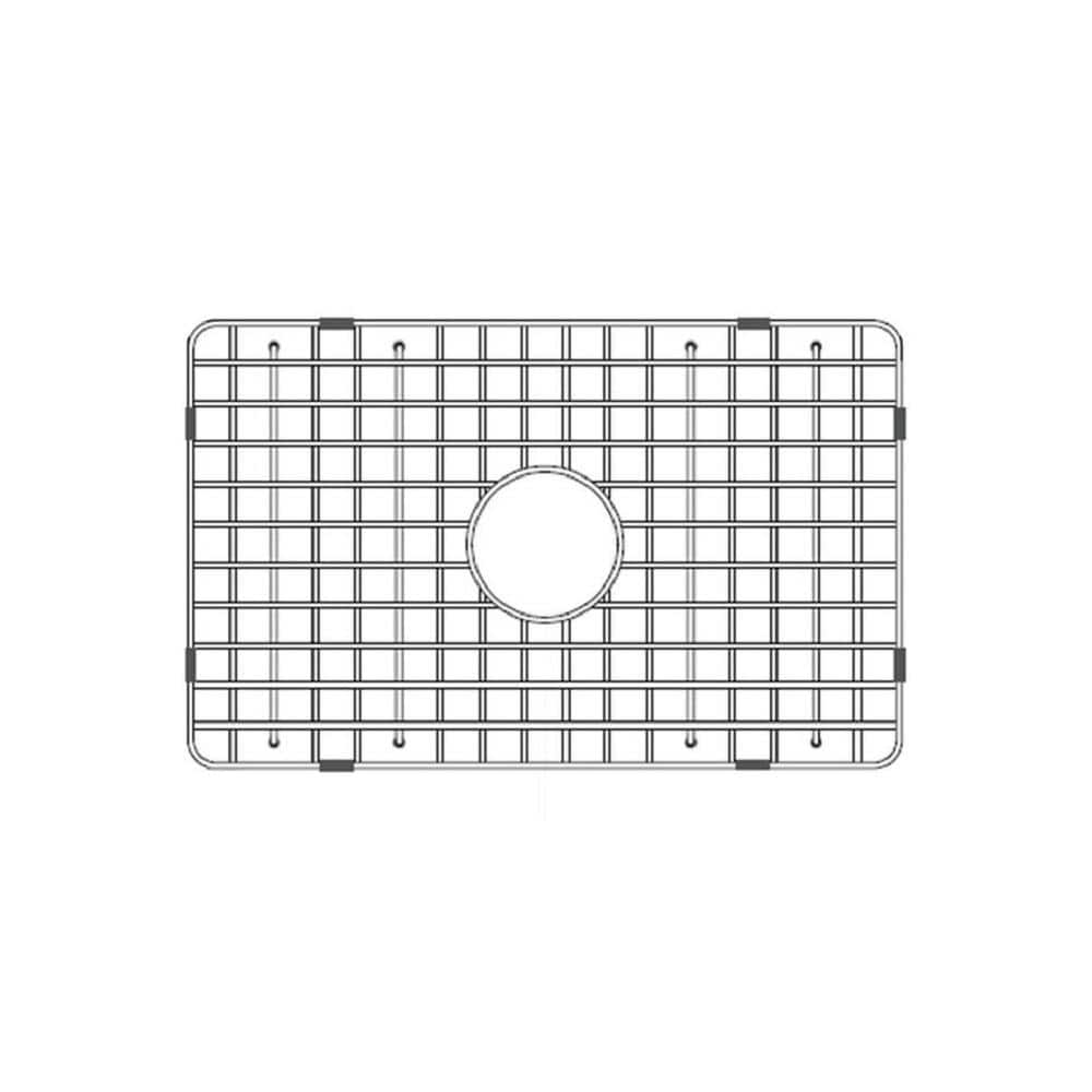 24.5 in. Fireclay Grid for Undermount Single Bowl Sink in Stainless Steel - Hercitys