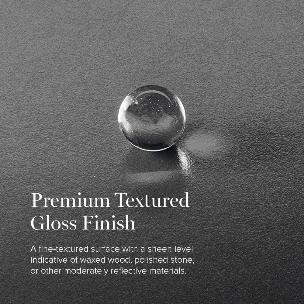 4 ft. x 8 ft. Laminate Sheet in Black Alicante with Premium Textured Gloss Finish - Hercitys