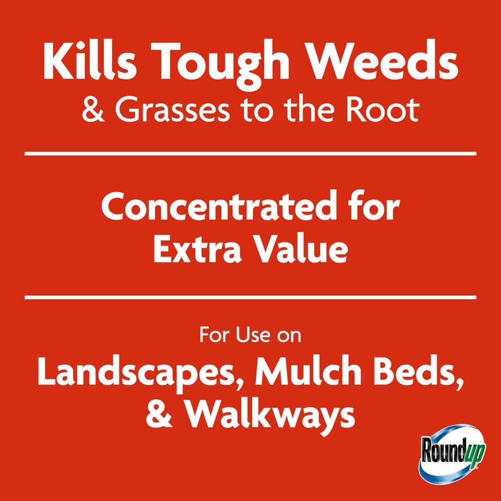 32 fl. oz. Weed/Grass Killer 4 Concentrate, Use in and Around Flower Beds, Walkways and Other Areas of your Yard - Hercitys