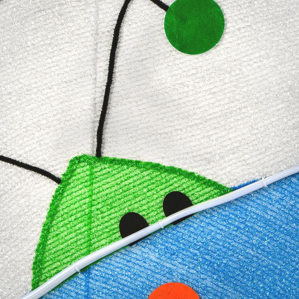 35 in. Plug-In Halloween Alien Spacecraft with LED Light Strips - Hercitys