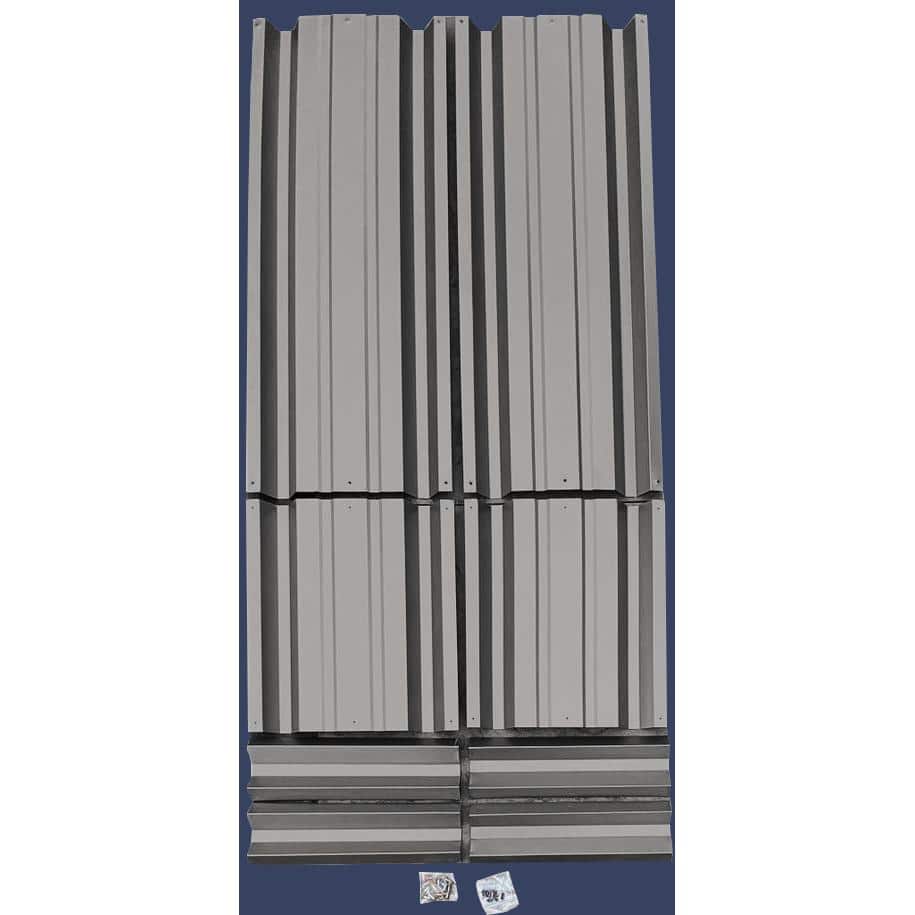 24 inch by 48 inch Rectangle Slate Gray Metal Planter Box - Hercitys