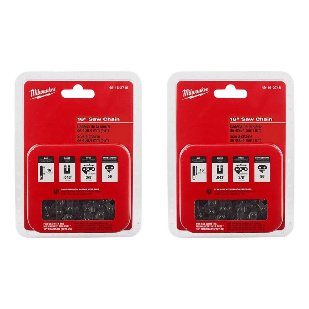 16 in. Chainsaw Chain (2-Pack) - Hercitys