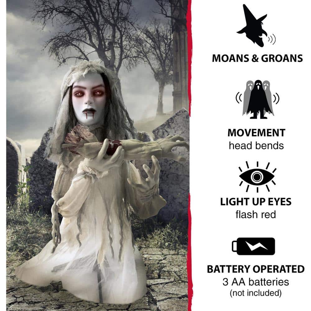 40 in. Touch Activated Animatronic Bride - Hercitys