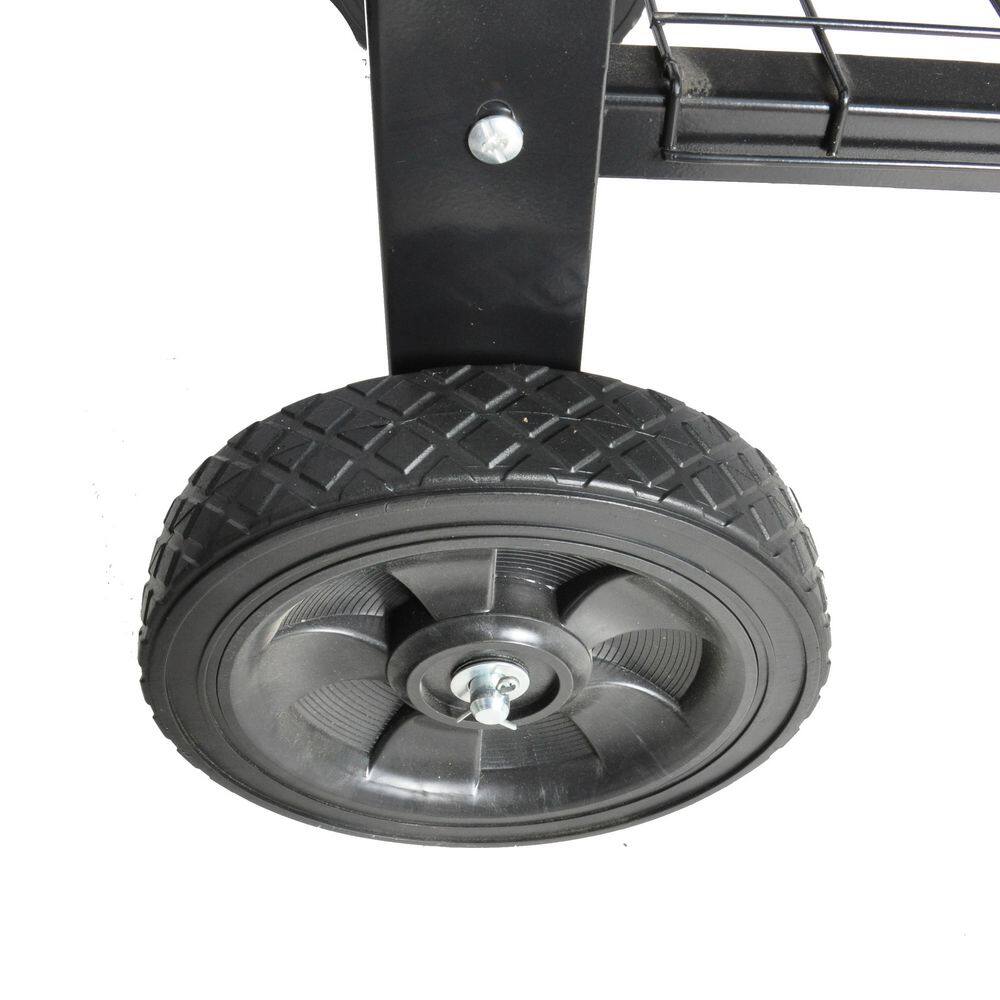 42.5 in. x 20 in. x 32 in. Mobile Metal Raised Garden Bed Cart with Legs, Elevated Tall Planter Box with Wheels, Black - Hercitys