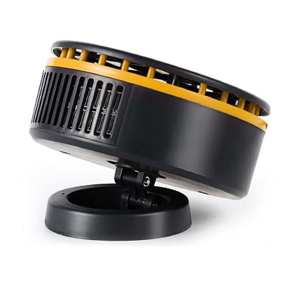 12V Portable Forced Air Electric Car Heater Fan Fast Heating Auto Defroster Windshield Defogger Plug-In Cigarette, Black - Hercitys