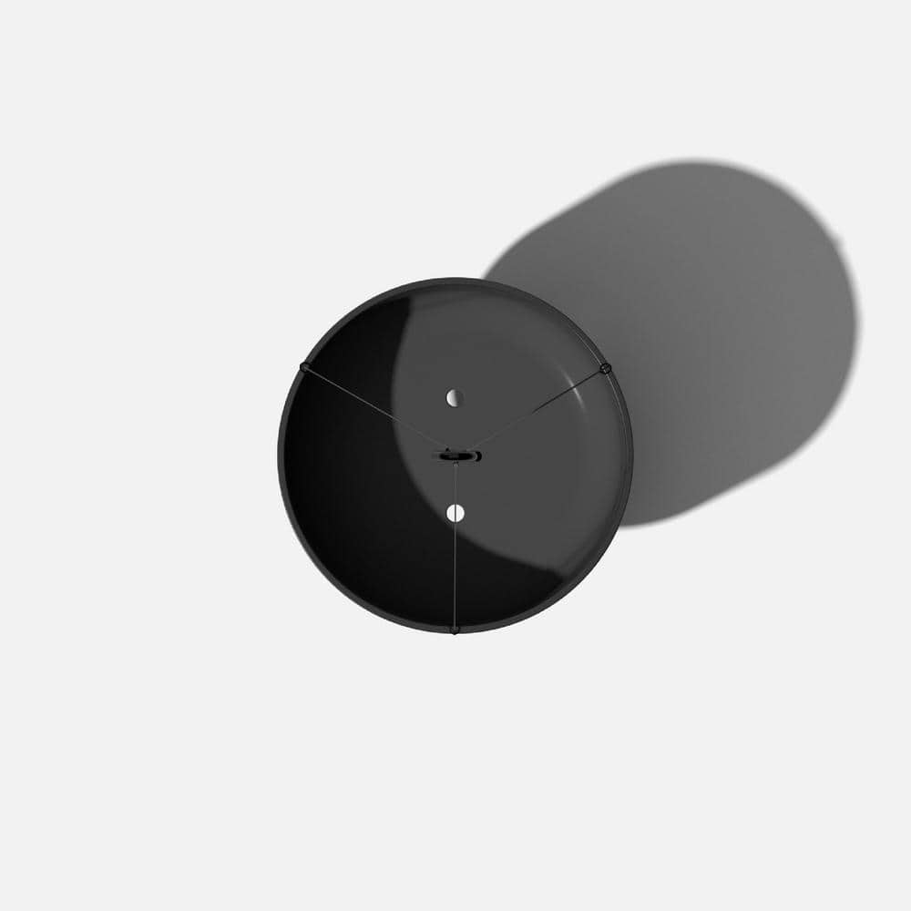 14 in. Round Black Plastic Planter Hanging Kona Bowl (2-Pack) - Hercitys