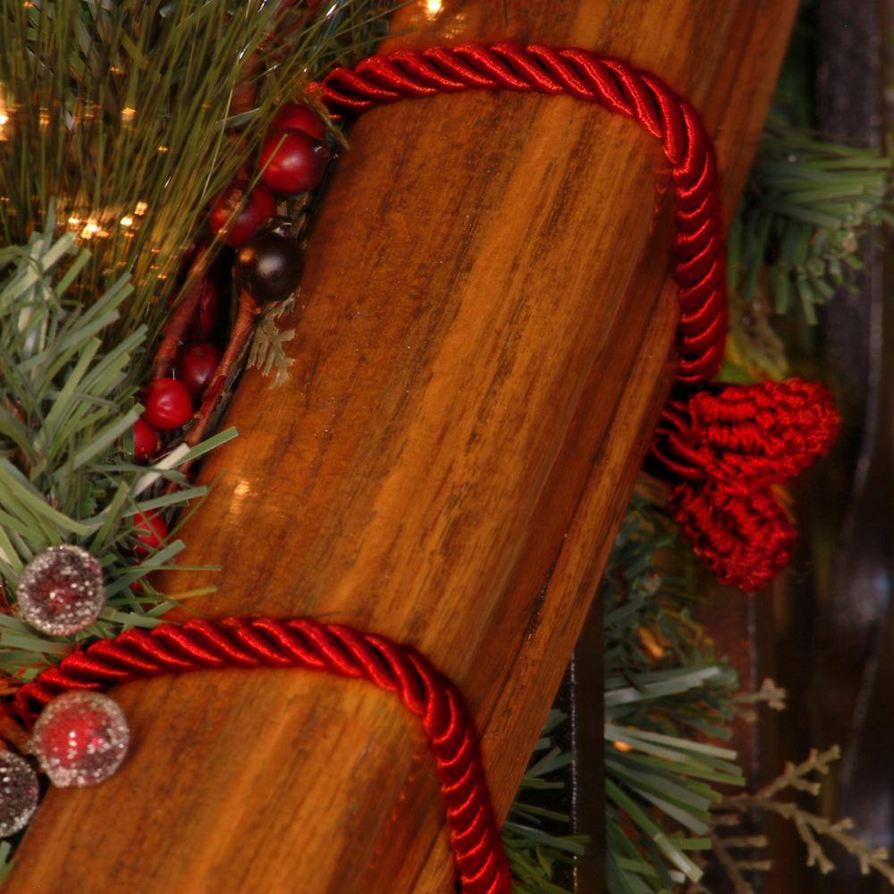 20 in. Artificial Red Decorative Garland Twist Ties - Hercitys